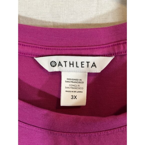 Athleta Women’s 3X Pink Sleeveless Activewear Tank Top - Picture 2 of 6